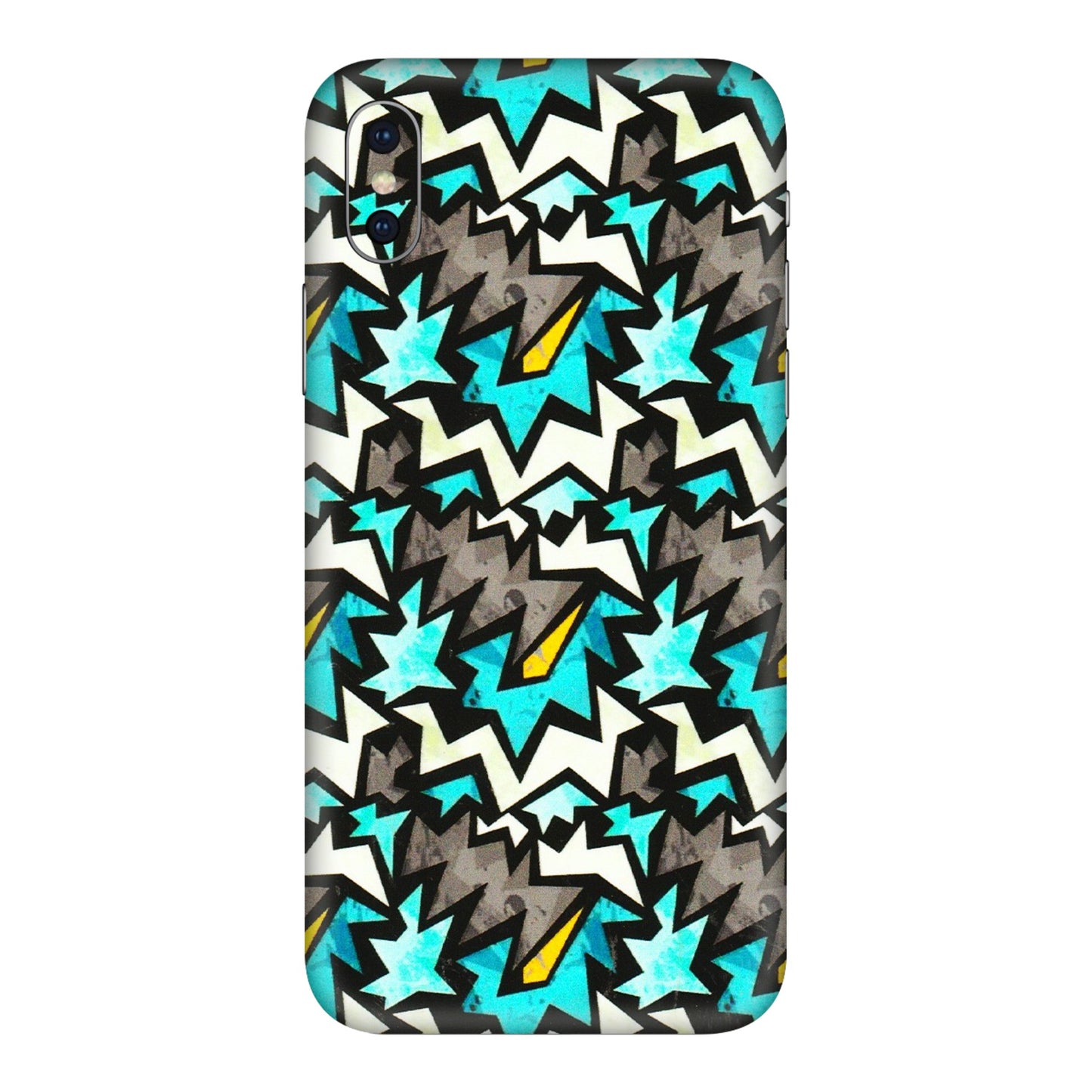 Apple iPhone Skins (All Models) - Funky Zig Zag - 3D Embossed Finish (L-223) iPhone X