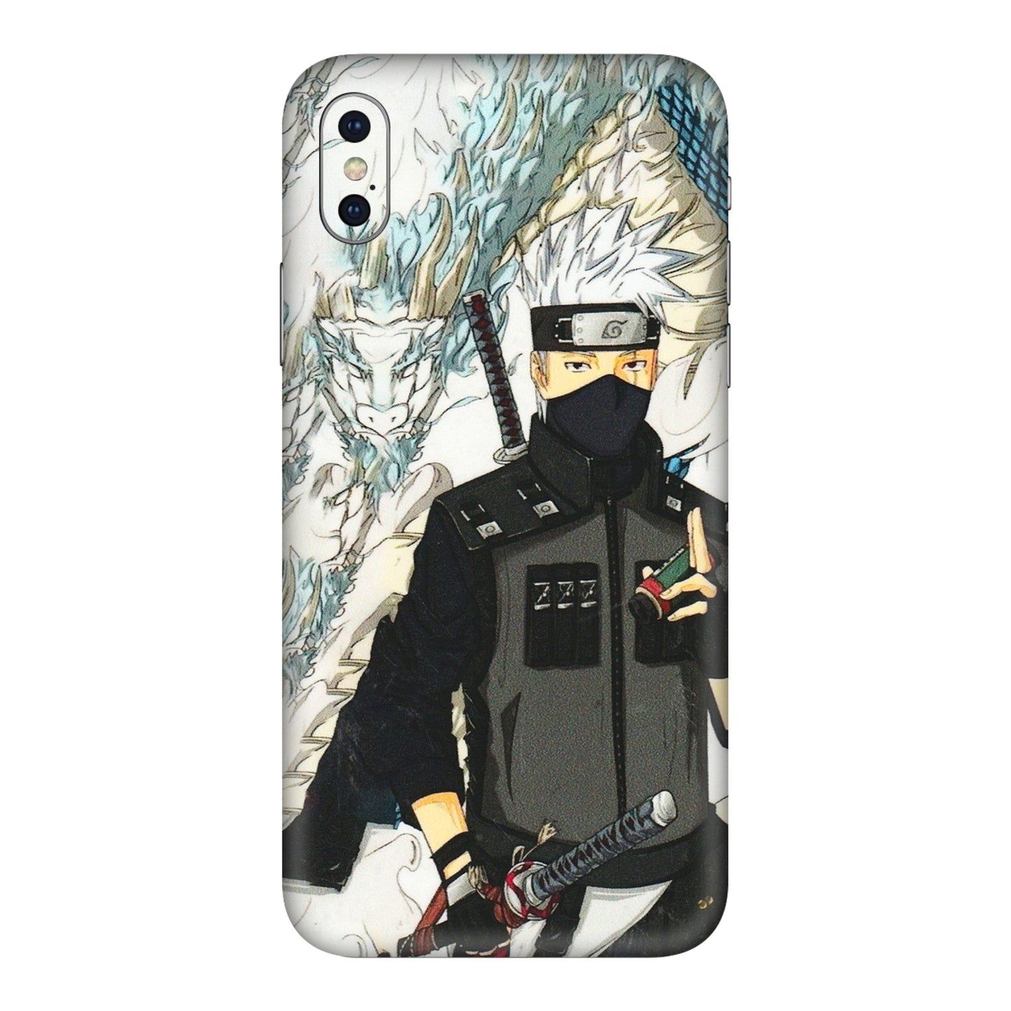 Apple iPhone Skins (All Models) - Kakashi Hatake Naruto Anime - 3D Embossed Finish (L-46) iPhone X