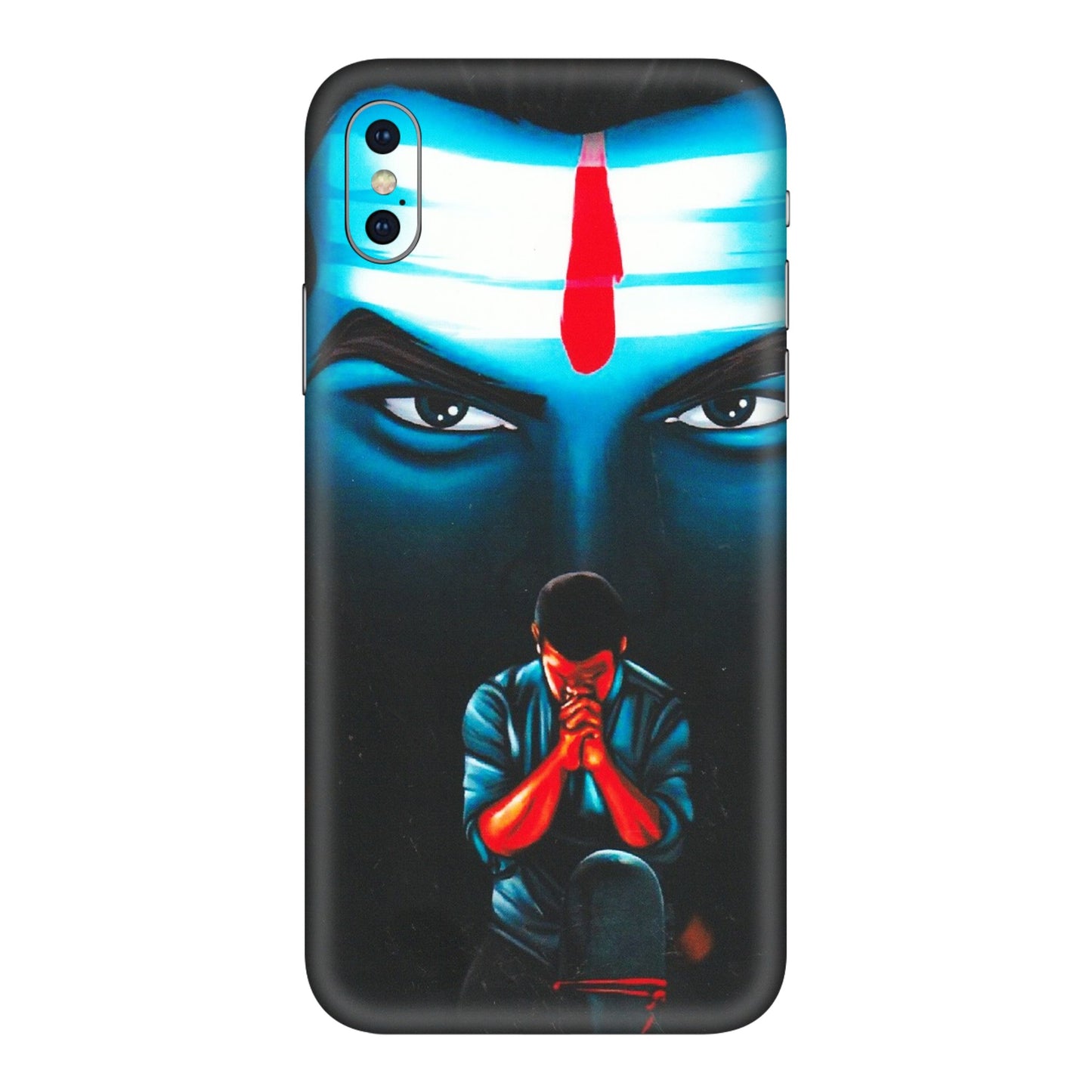 Apple iPhone Skins (All Models) - Mahakal Bhakt - Matte Finish (M-112) iPhone X