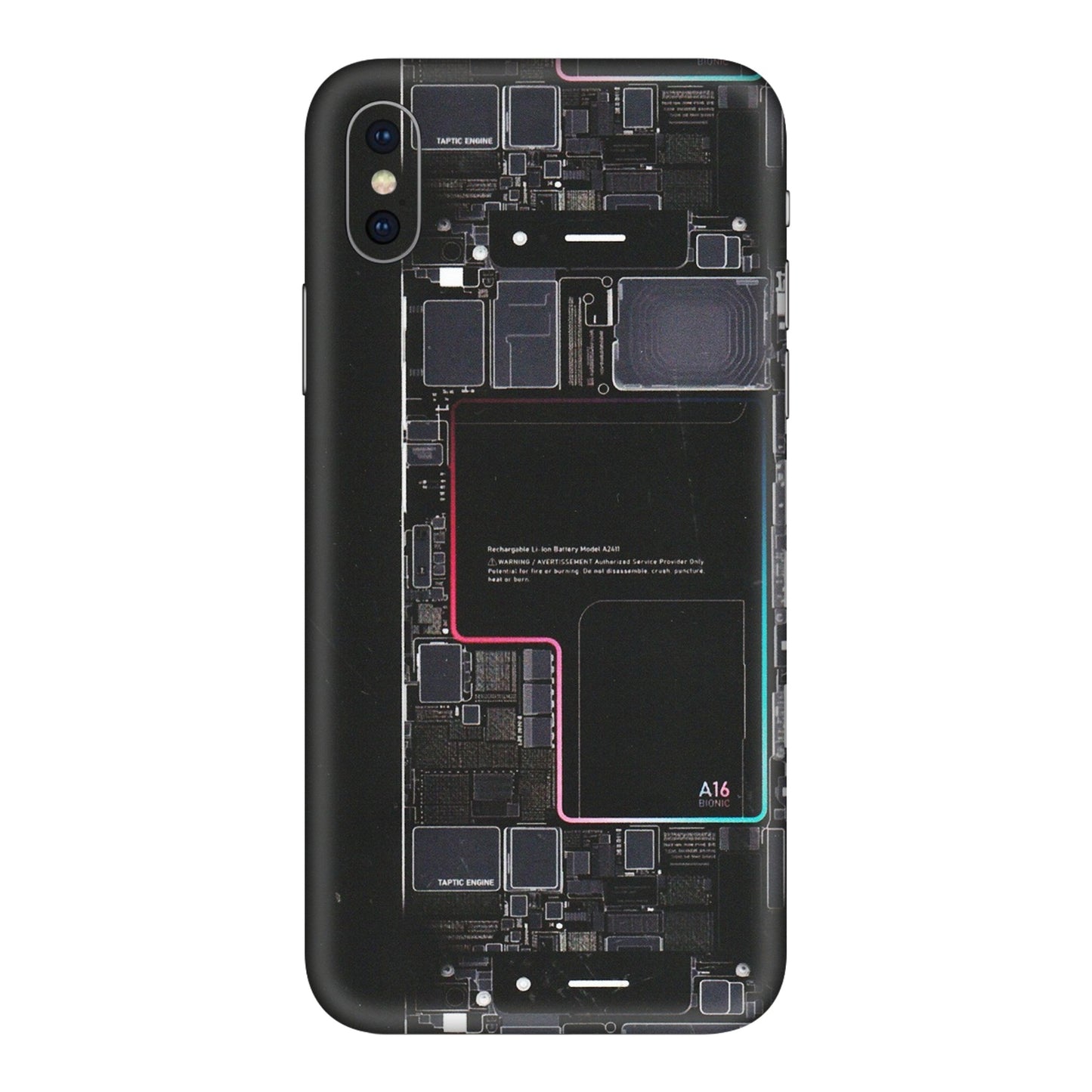 Apple iPhone Skins (All Models) - Motherboard Circuit Layout - Matte Finish (M-117) iPhone X