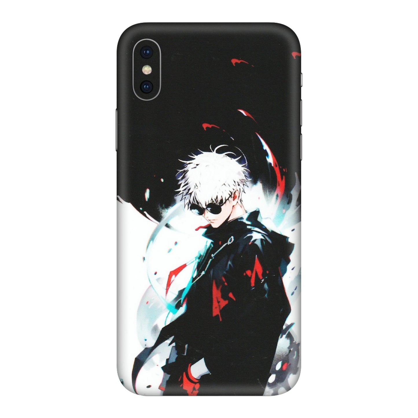 Apple iPhone Skins (All Models) - Gojo Powerful Charater Kaisen Anime - Matte Finish (M-144) iPhone X