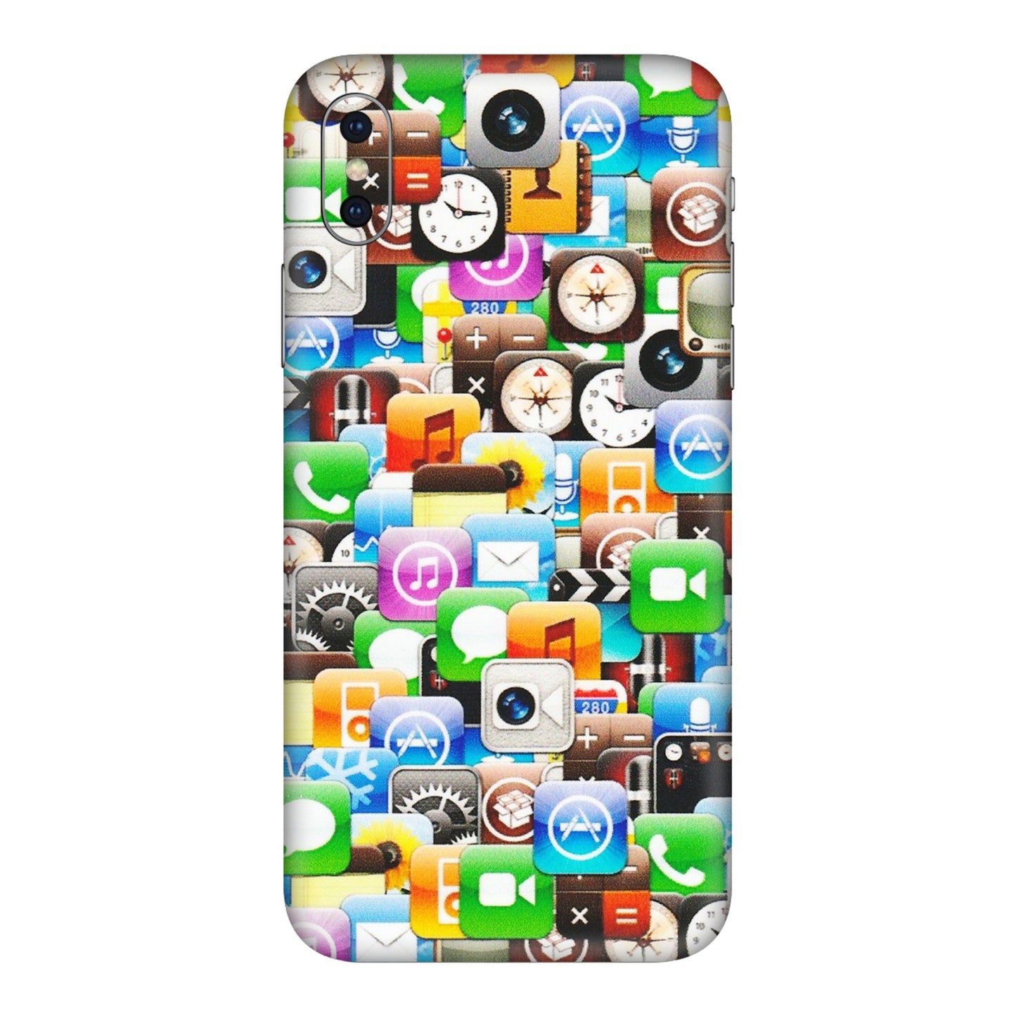 Apple iPhone Skins (All Models) - All Apple Icons - Matte Finish (M-93) iPhone X