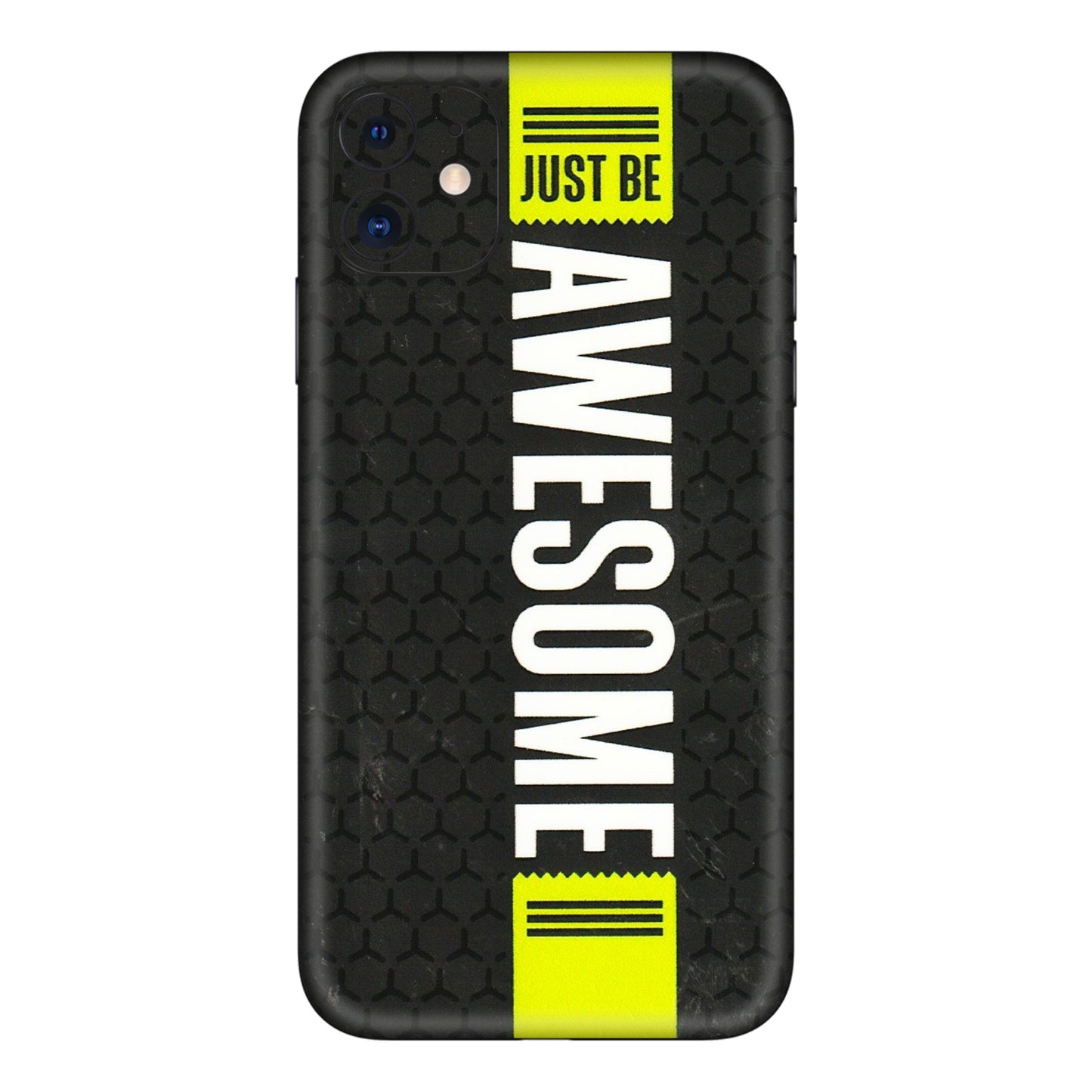 Apple iPhone Skins (All Models) - Just Be Awesome - 3D Embossed Finish (L-101) iPhone 11