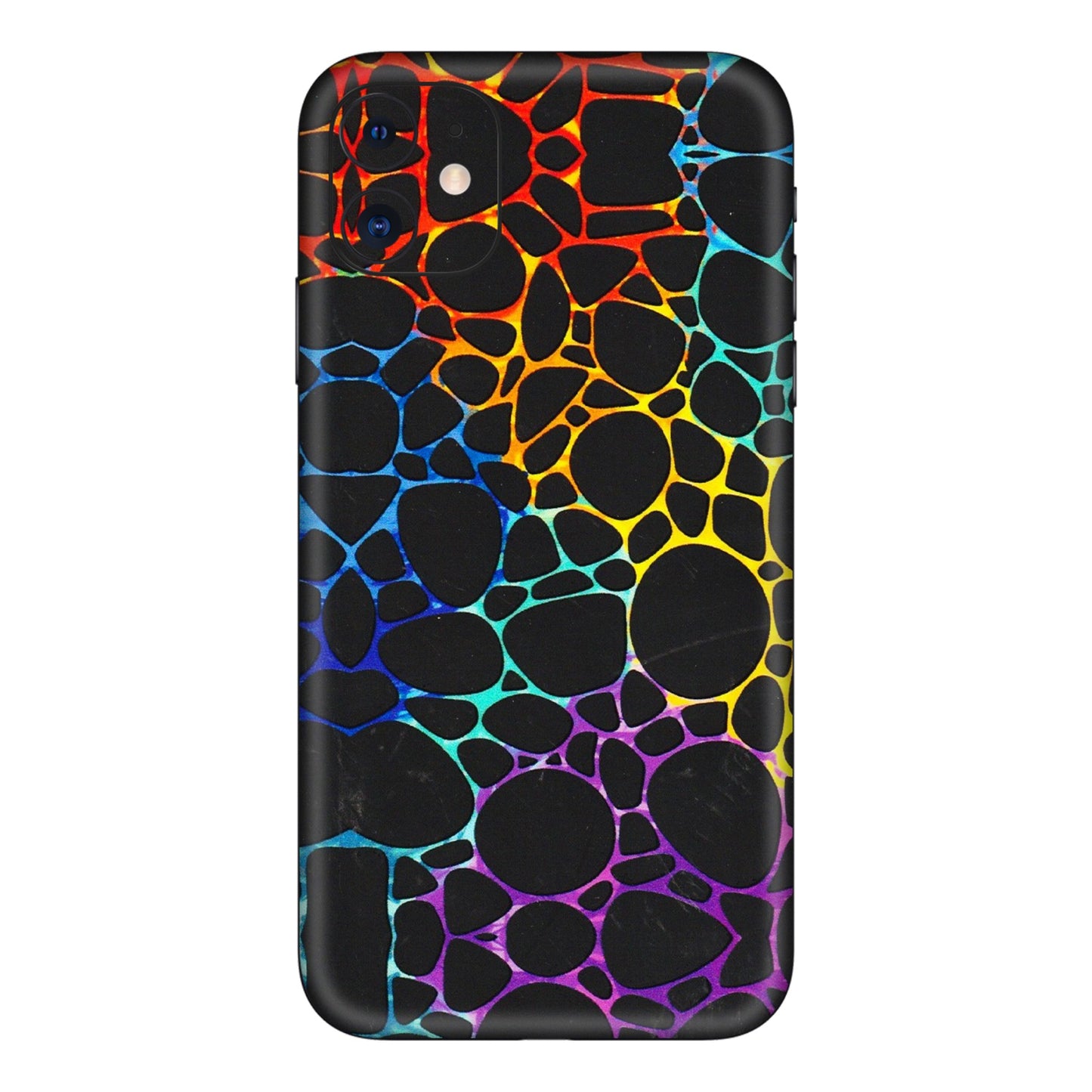 Apple iPhone Skins (All Models) - Abstract Art MultiColour - 3D Embossed Finish (L-133) iPhone 11