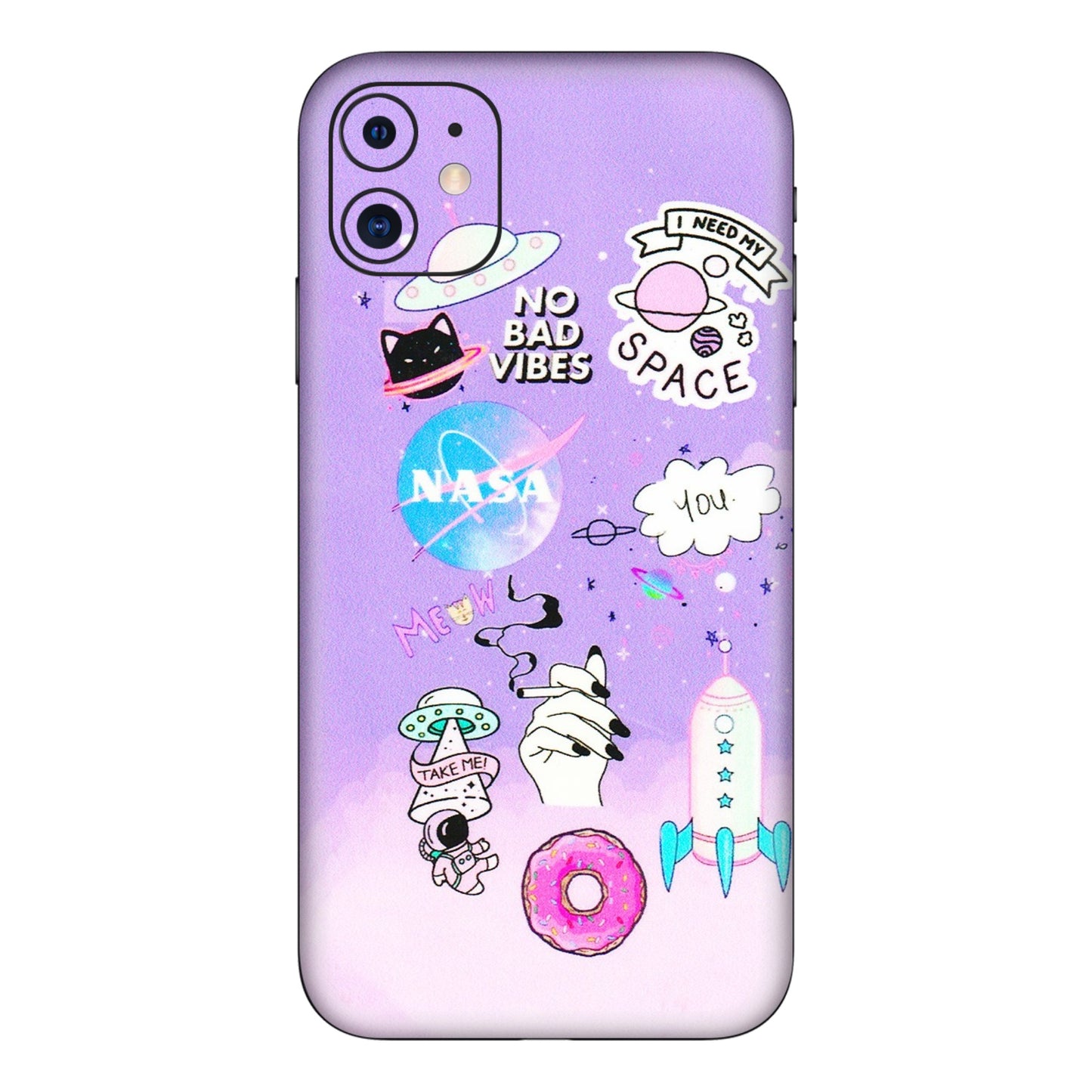 Apple iPhone Skins (All Models) - I Need My Nasa Skin - 3D Embossed Finish (L-149) iPhone 11