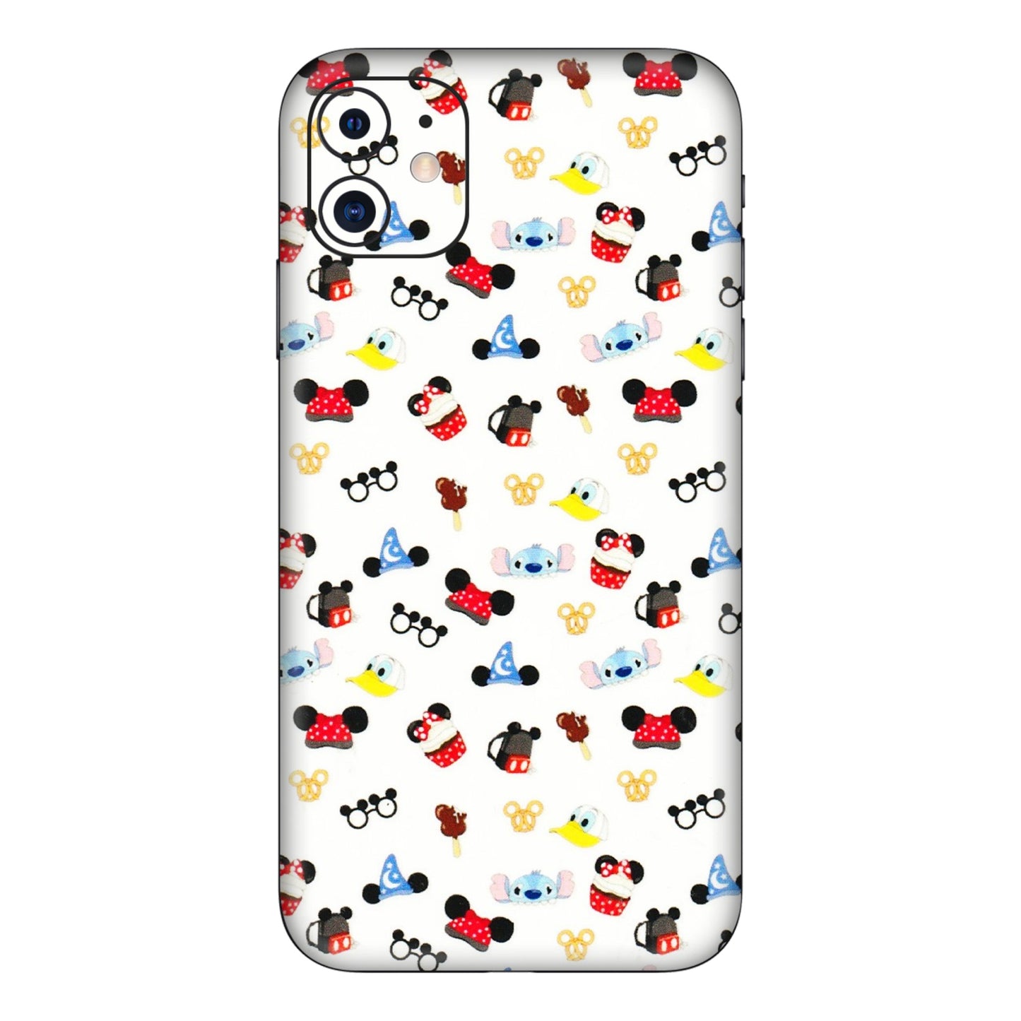 Apple iPhone Skins (All Models) - Minnie Mouse & Donald Doodles s - 3D Embossed Finish (L-194) iPhone 11