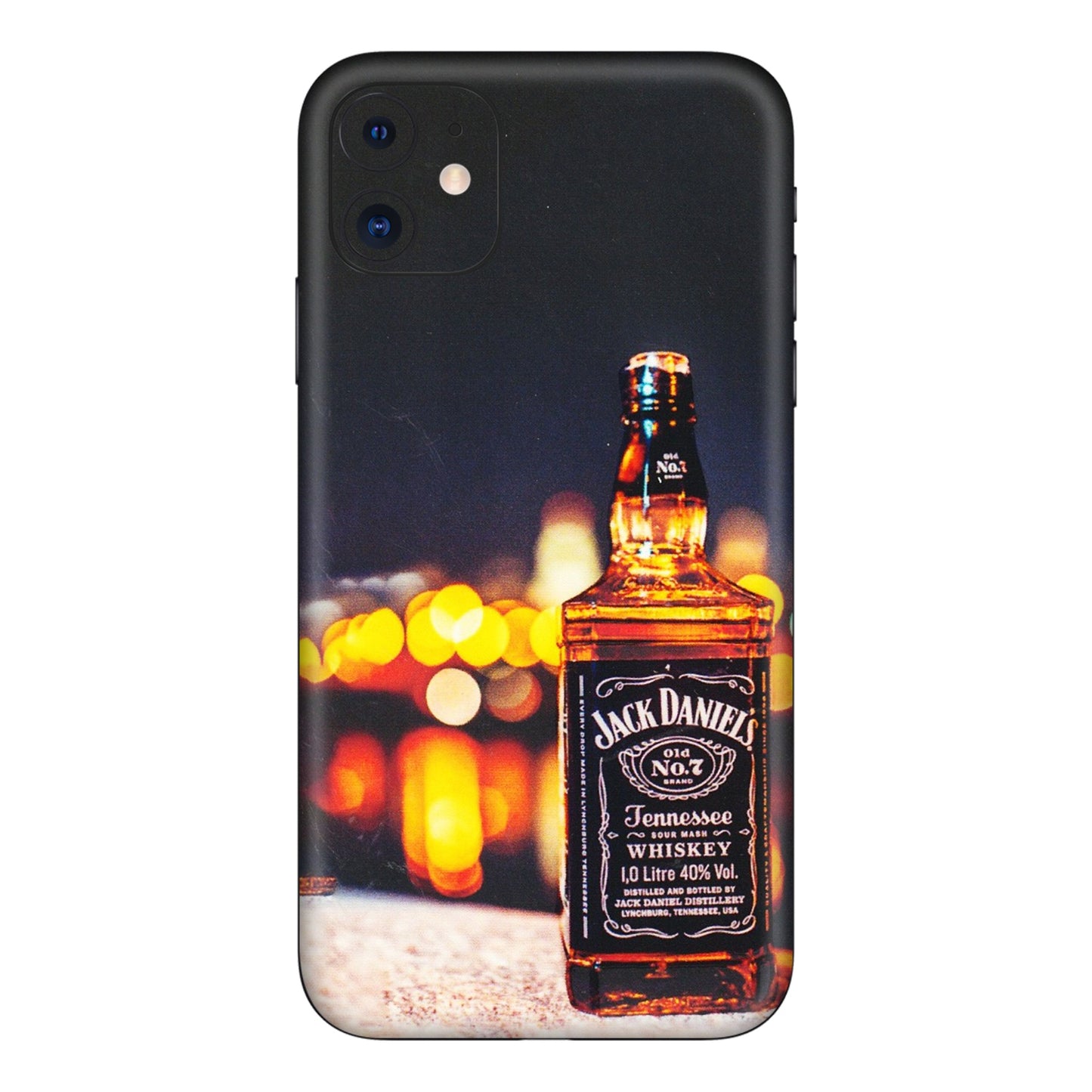 Apple iPhone Skins (All Models) - JD Whiskey Bottle - 3D Embossed Finish (L-20) iPhone 11
