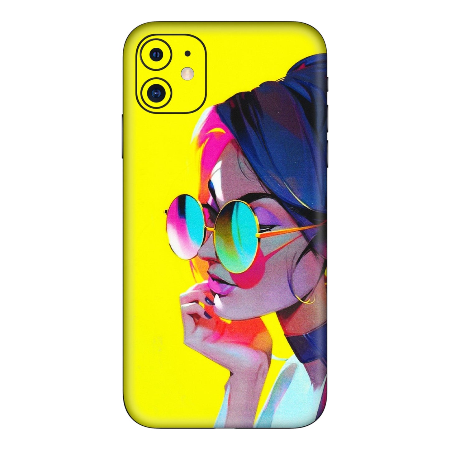 Apple iPhone Skins (All Models) - Bold Stylish Girl - 3D Embossed Finish (L-222) iPhone 11