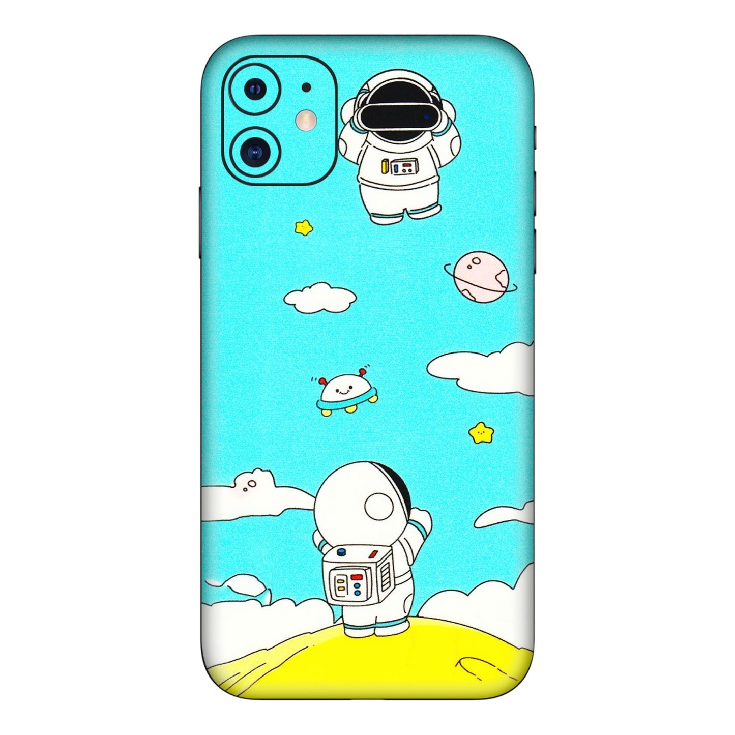 Apple iPhone Skins (All Models) - Blue Skies Astro Float - 3D Embossed Finish (L-230) iPhone 11
