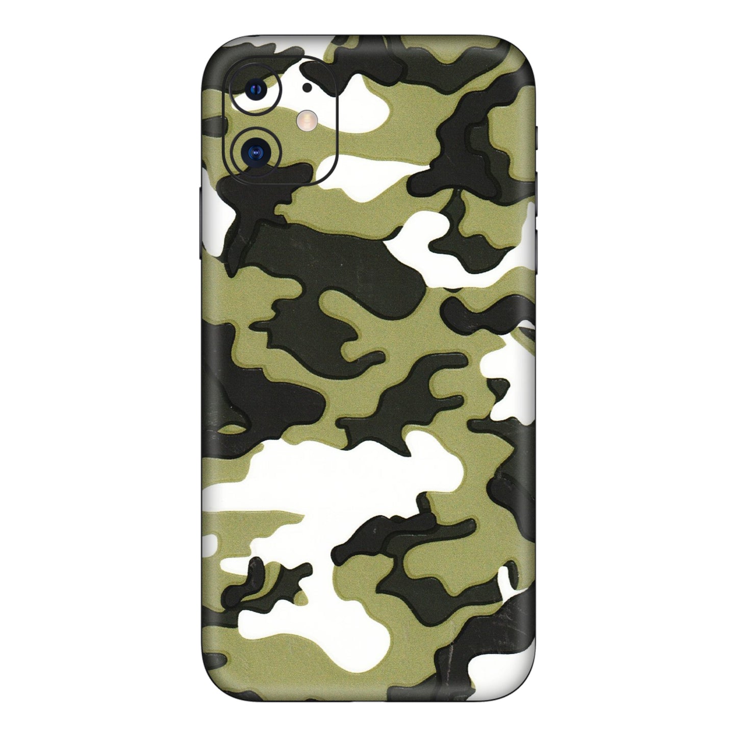Apple iPhone Skins (All Models) - Camouflages White And Green - 3D Embossed Finish (L-243) iPhone 11