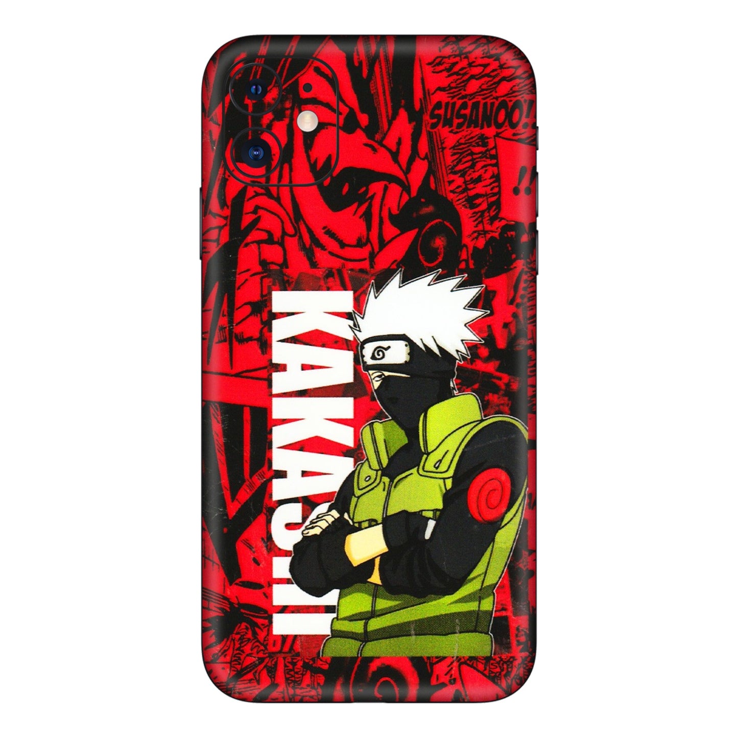 Apple iPhone Skins (All Models) - Kakashi Red Anime - 3D Embossed Finish (L-251) iPhone 11