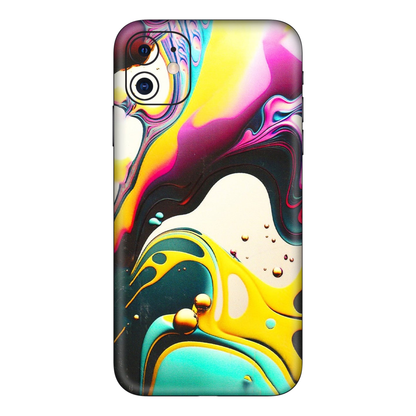 Apple iPhone Skins (All Models) - Multicolor Abstract pattern - 3D Embossed Finish (L-254) iPhone 11