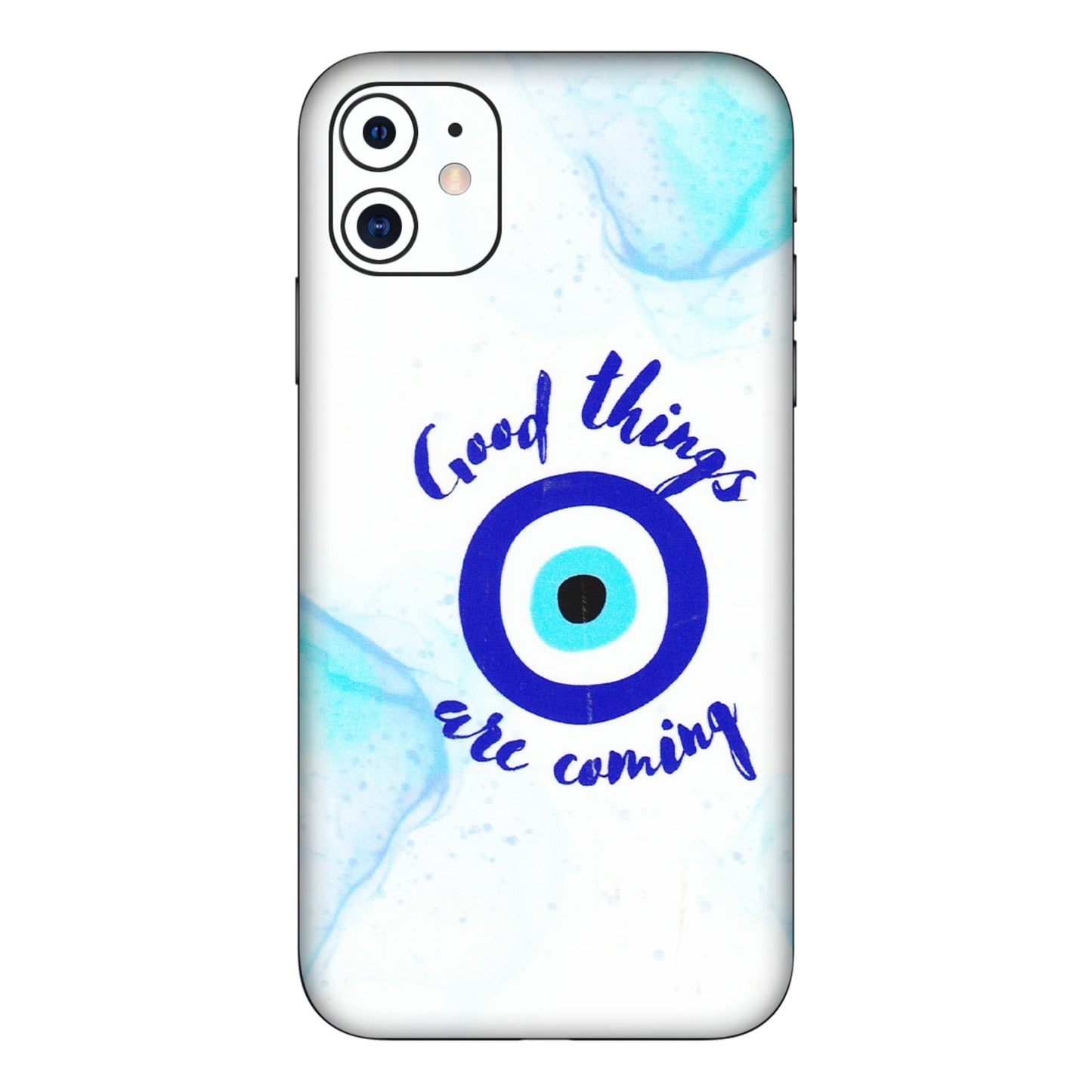 Apple iPhone Skins (All Models) - Evil Eye Good Things Are Coming - 3D Embossed Finish (L-322) iPhone 11