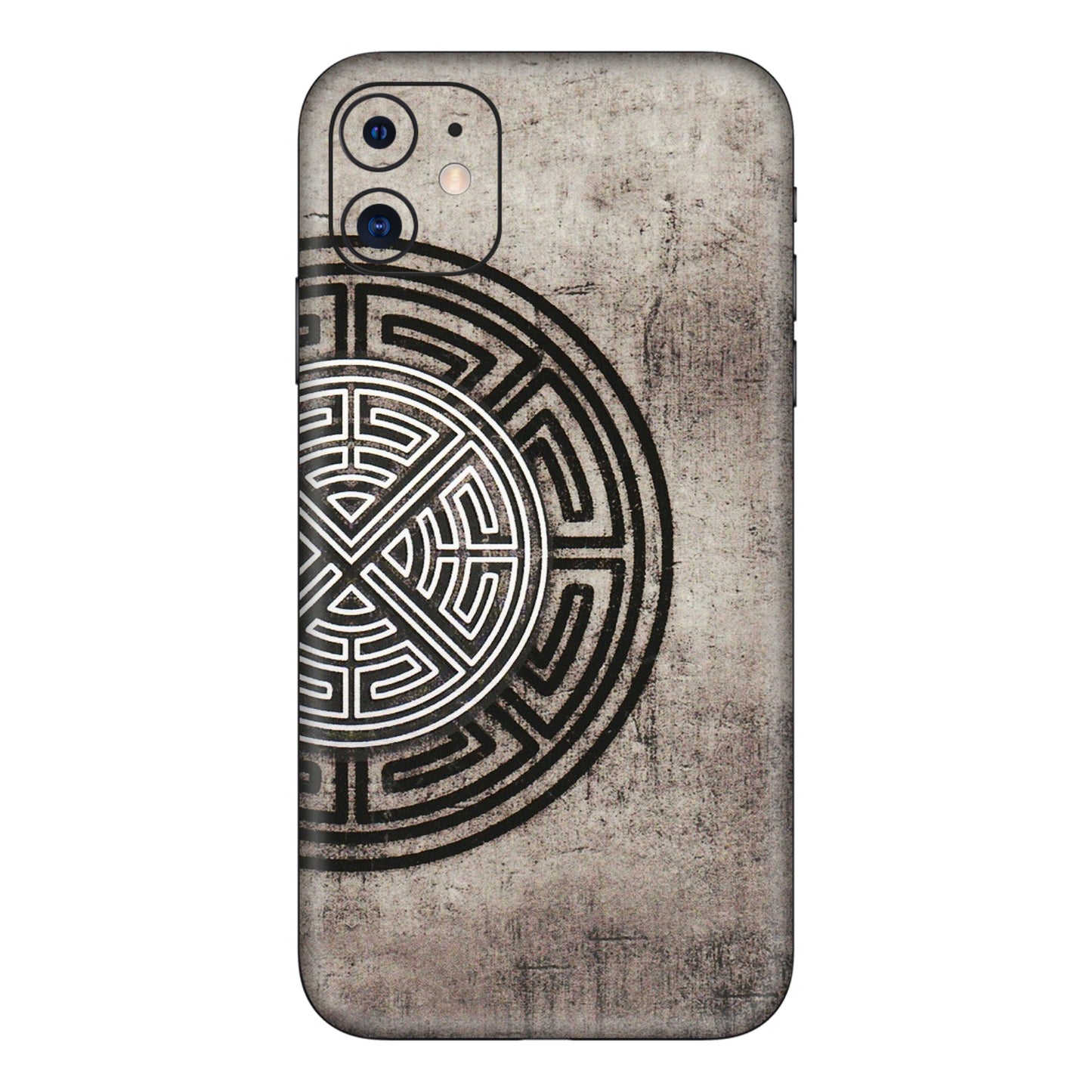 Apple iPhone Skins (All Models) - Mysterious Circular Design - 3D Embossed Finish (L-63) iPhone 11