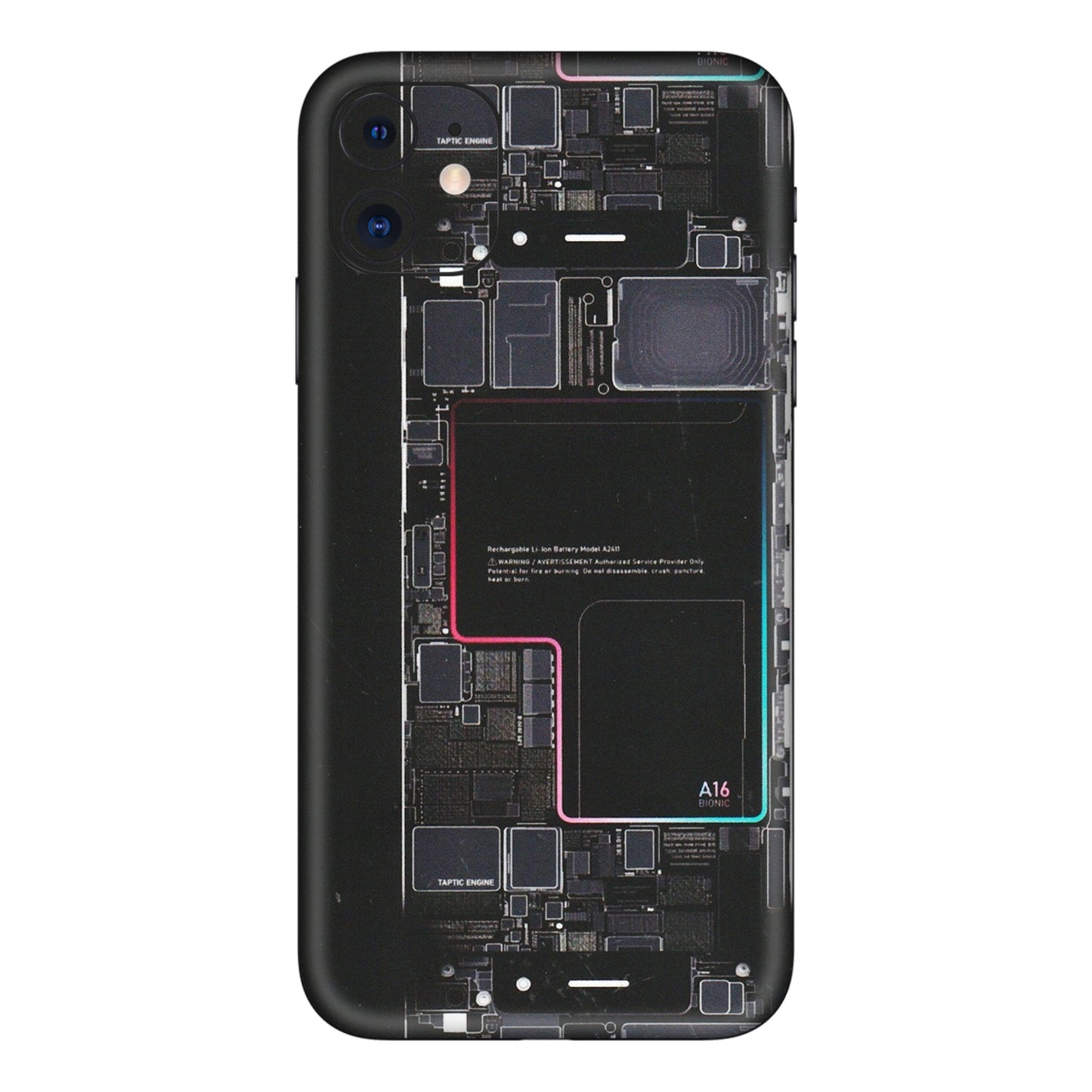 Apple iPhone Skins (All Models) - Motherboard Circuit Layout - Matte Finish (M-117) iPhone 11