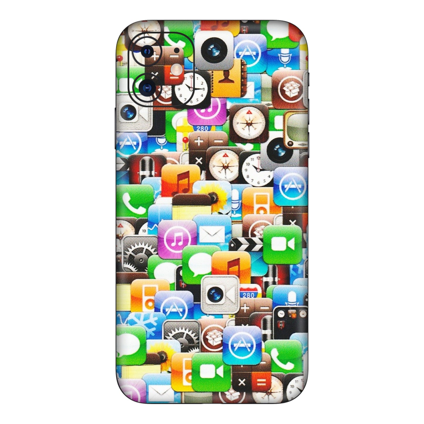 Apple iPhone Skins (All Models) - All Apple Icons - Matte Finish (M-93) iPhone 11