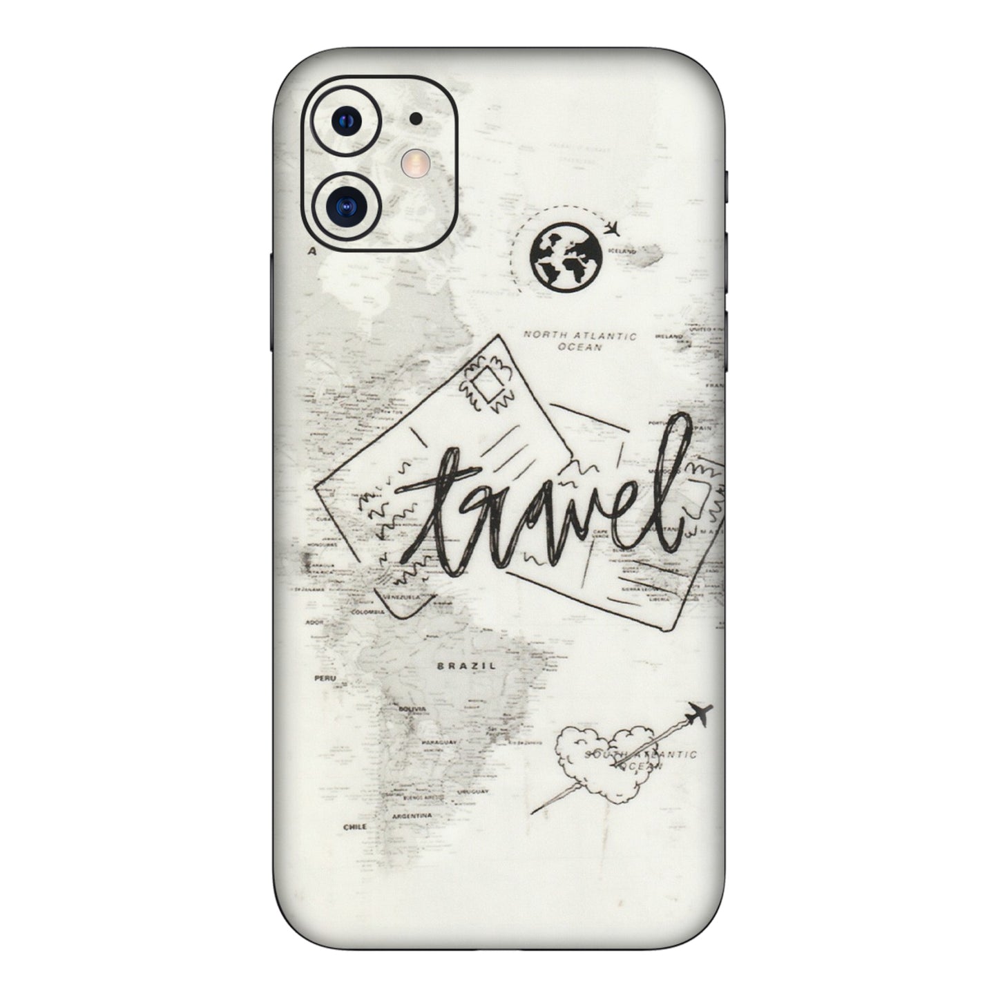 Apple iPhone Skins (All Models) - Travel Ticket - Transparent Finish (T-06) iPhone 11