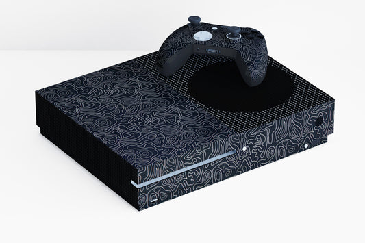 Xbox Series S White Line Swirl Matte Finish Skin