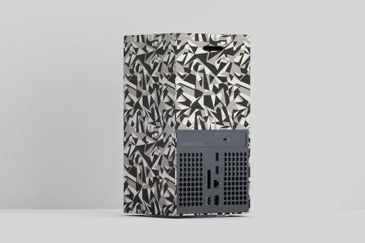 Xbox Series X Colourfull Black And White Tiles Matte Finish Skin