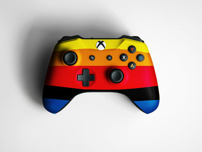 Colourful Striped Matte Finish Controller Skin