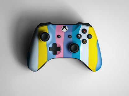 Xbox Series X Pink And Yellow Rainbow Pattern Matte Finish Skin