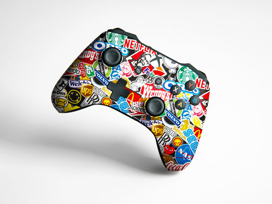 Popular Brands  Logo Matte Finish Controller Skin