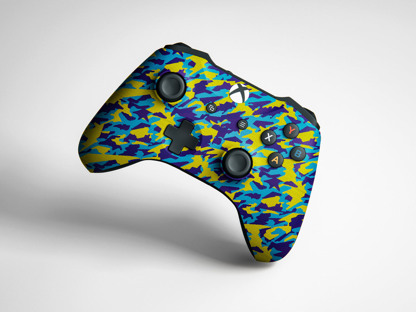 Xbox Series s Yellow And Blue Camouflage Matte Finish Skin