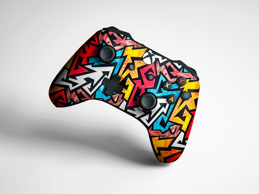 RGB Zig Zag Matte Finish Controller Skin
