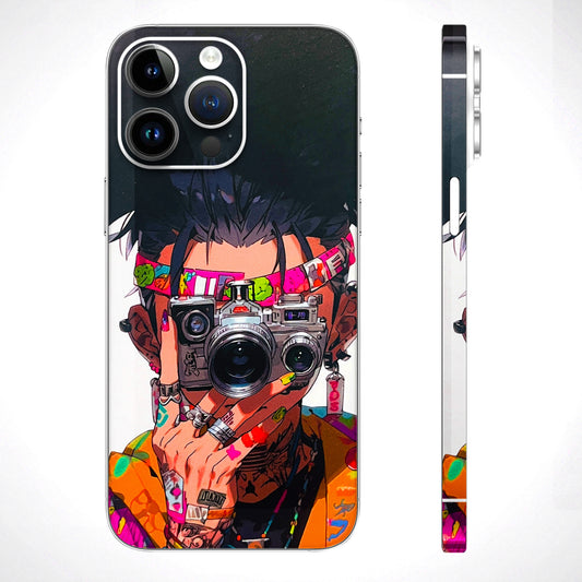 Camera Lover Girl Matte Finish Phone Skin