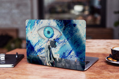 Tranzy Bluish Jujutsu Kaisen Eye  Matte Membrane Laptop Skin