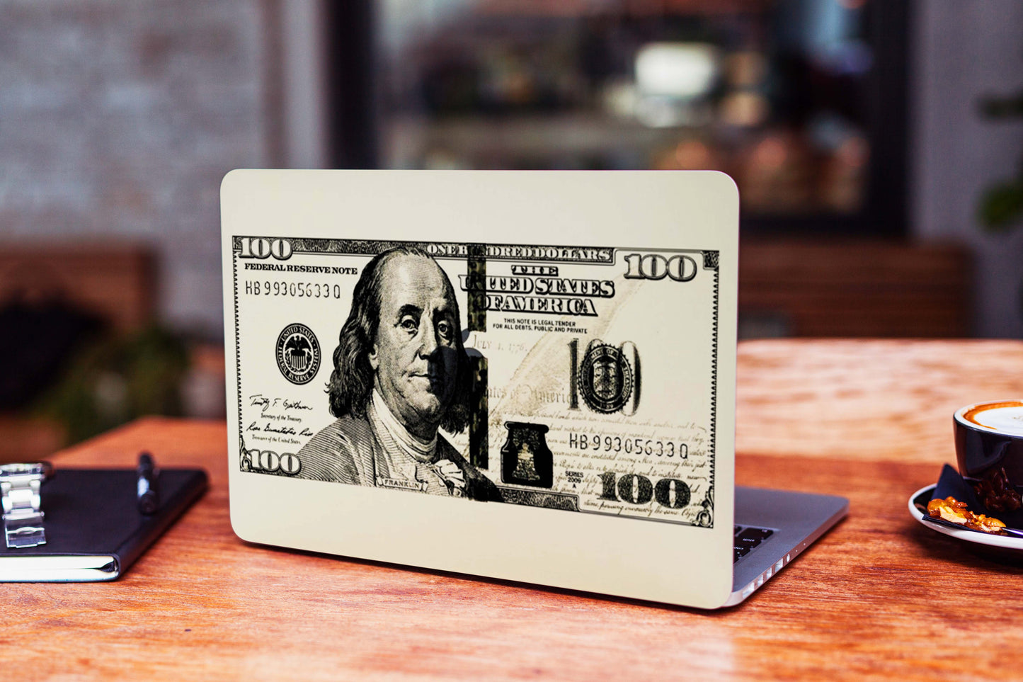 Tranzy 100 Dollar Currency Matte Membrane Laptop Skin