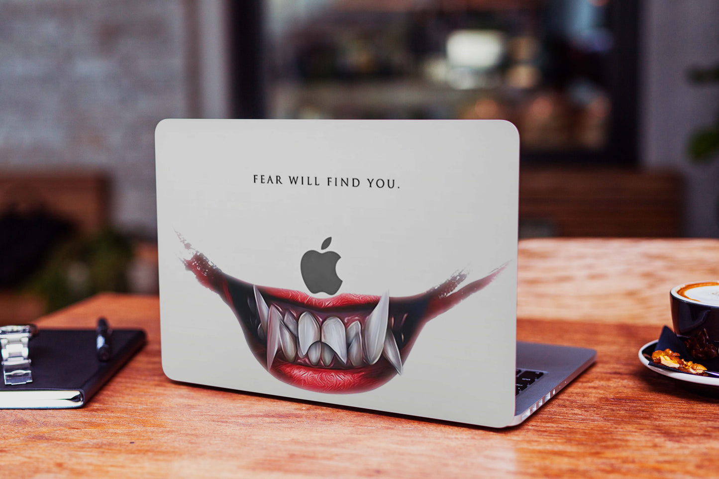 Tranzy FEAR WILL FIND YOU Matte Membrane Laptop Skin