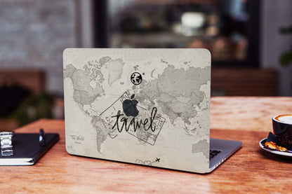 Tranzy Travel The World Matte Membrane Laptop Skin