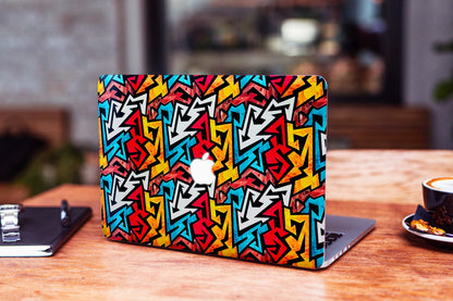 RGB Zig Zag Matte Finish Look Laptop Skin