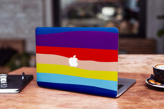 Rainbow Wave Art Matte Finish Latest Laptop Skin