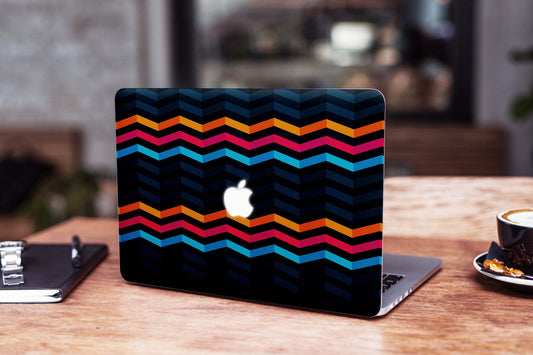 Zig Zag Line Pattern Matte Finish Latest Laptop Skin