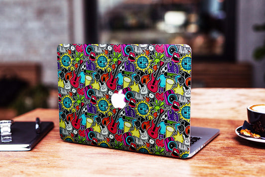 Musical Graffiti Matte Finish Laptop Skin