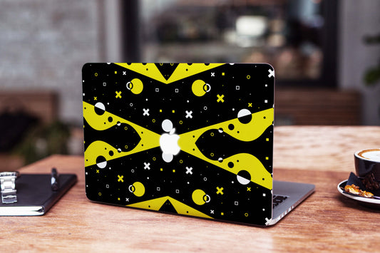 Yellow And Black Magnet Matte Finish Latest Laptop Skin