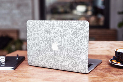 Abstract Line Map Matte Finish Latest Laptop Skin