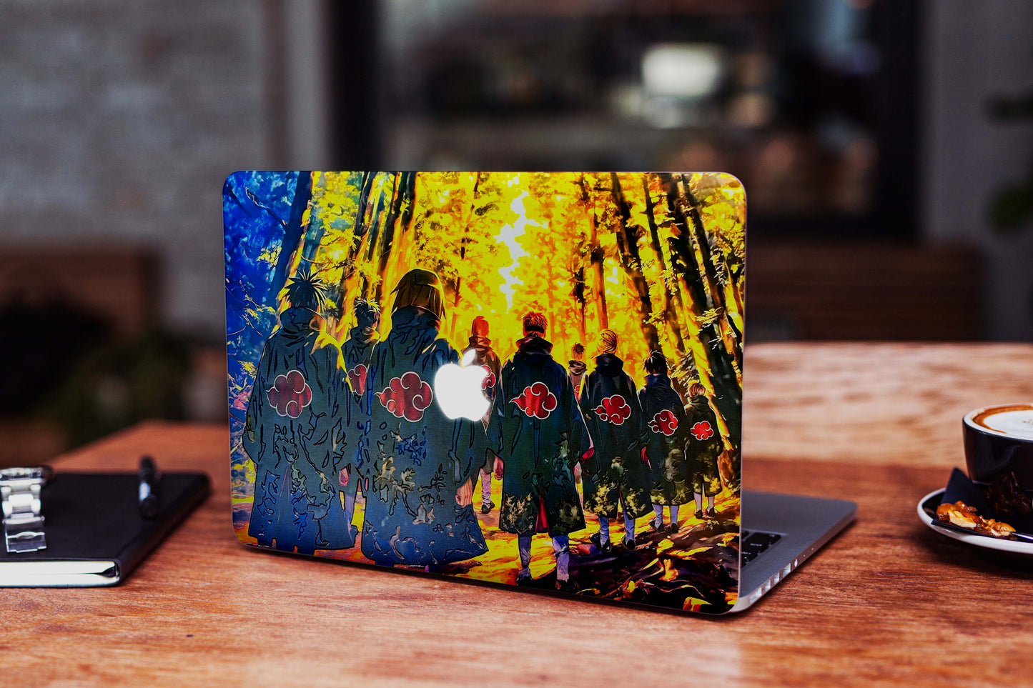 Naruto sunset Forest 3D Ambossed Laptop Skin