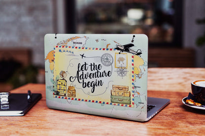 New Adventure Begin 3D Textured Laptop Skin