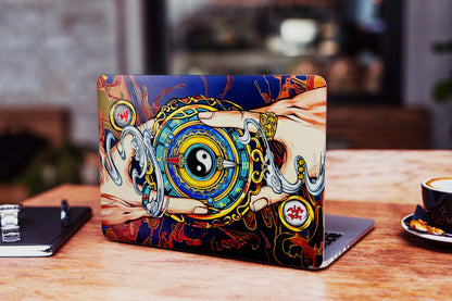 Yin Yang Magnet Paint 3D Textured Laptop Skin