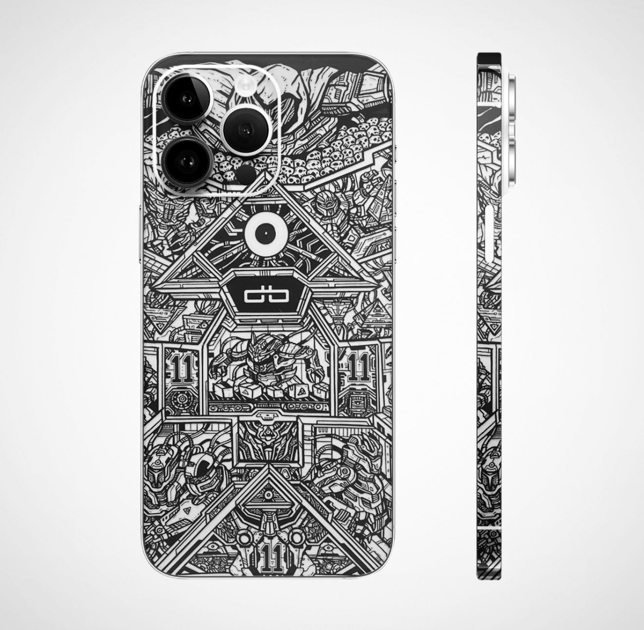 DB Classic Doodling 3D Embossed Phone Skin