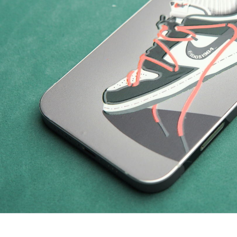 New Grey Sneaker 3D Textured Phone Skin