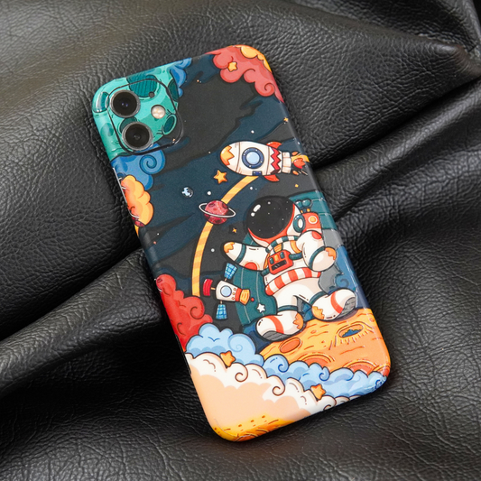 Astronauts & Spaceship  3D Textured Phone Skin - Skinly