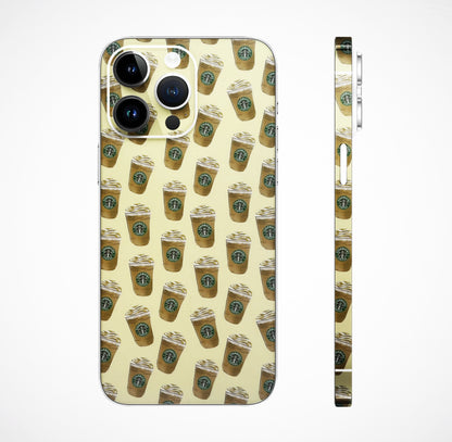 Star Coffee Love 3D Embossed Phone Skin