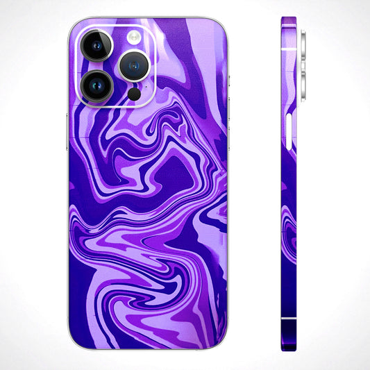 Hazy Purple Nights Matte Finish Phone Skin