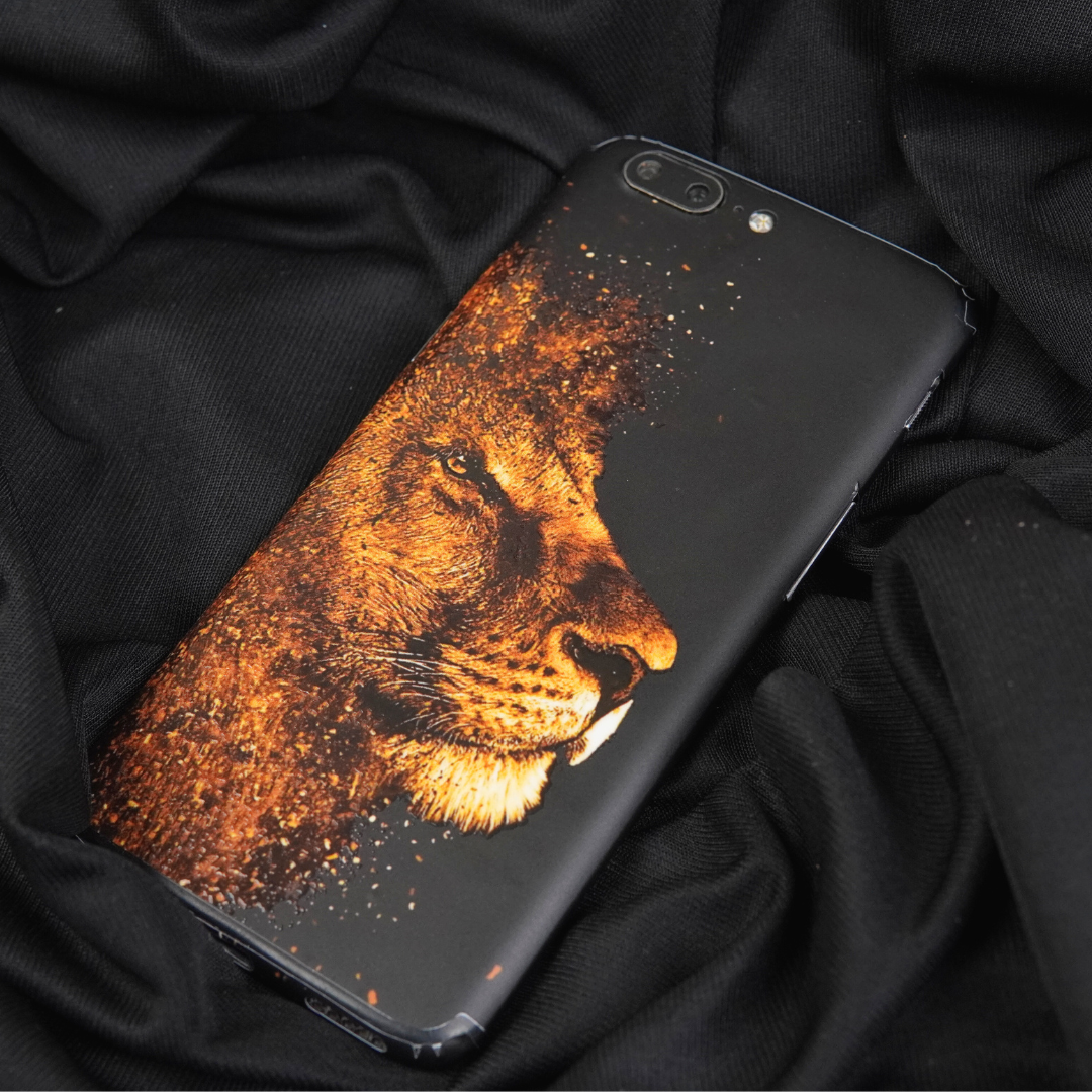 Lion Face 3D Textured Phone Skin