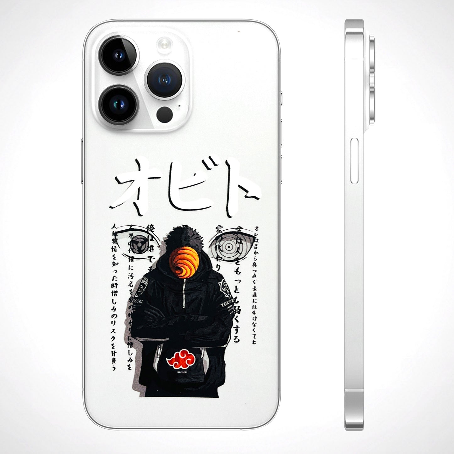 Obito Anime Eye 3D Textured Phone Skin