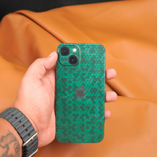 Green honeycomb 3D Textured Phone Skin - Skinly